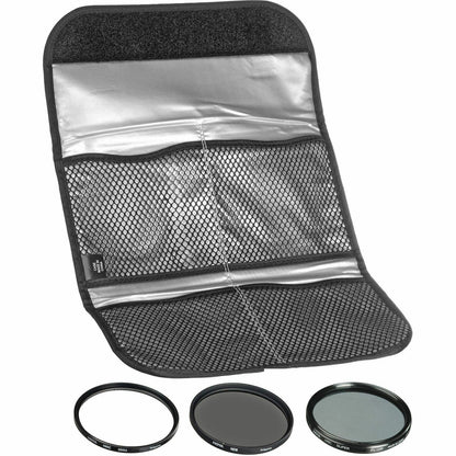 Hoya 49mm Digital Filter Kit 2 II  comprising UV (C), Circular PL, ND8  & Pouch