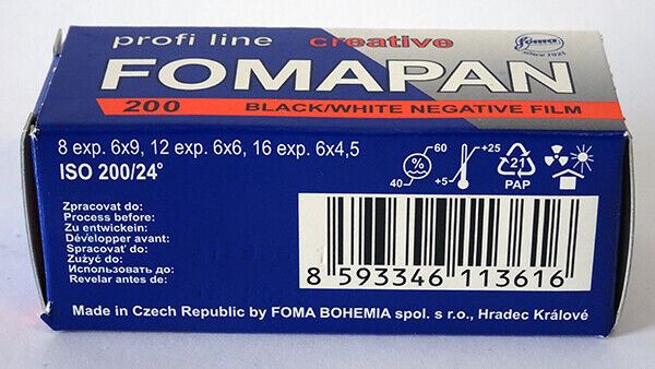 1 x Fomapan Creative 120 200 iso Black & White Negative Film FOMA (UK Stock) NEW