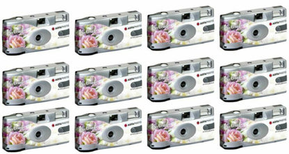 12x Agfa LeBox WEDDING edition Disposable Camera + Flash 27exp SUC (UK) BNIP NEW