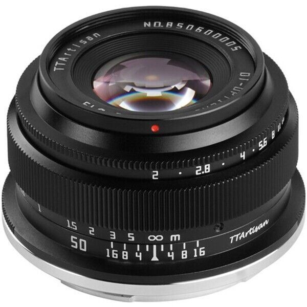 TTArtisan 50mm F2.0 Lens Full Frame Format Mount Sony FE Camera Black  (UK) BNIB