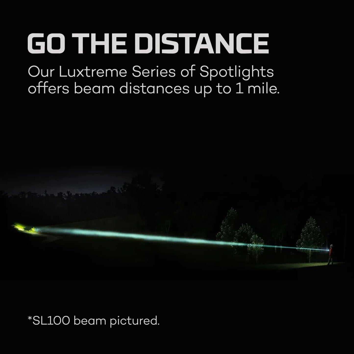 Nebo Luxtreme SL 100 Rechargeable Spotlight 1 Mile Range 1600M #SPT-1001-G  (UK)