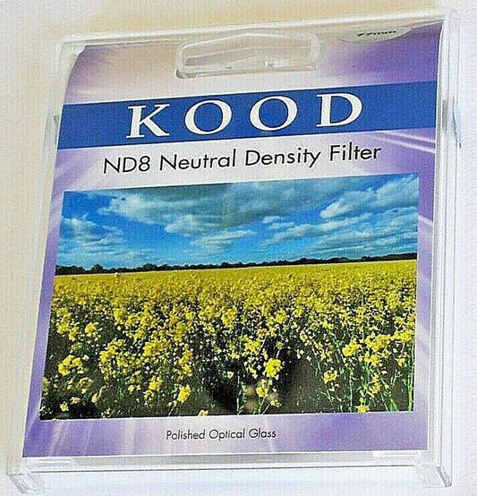 Kood High Quality 52mm ND8 Neutral Density 3 Stops Slim Optical Glass Filter