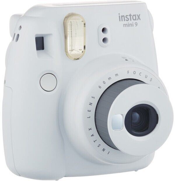 Fuji film Instax Mini 9 Instant Camera in Smokey White (UK Stock) NEW =Pale Grey