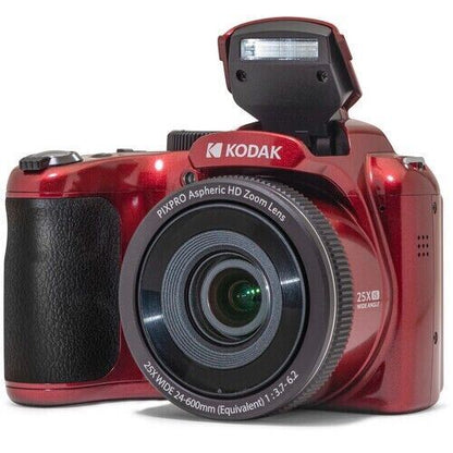 Kodak PIXPRO AZ255 Digital Camera Dark Red 16MP 25x Wide Zoom HD1080P (UK)  BNIB