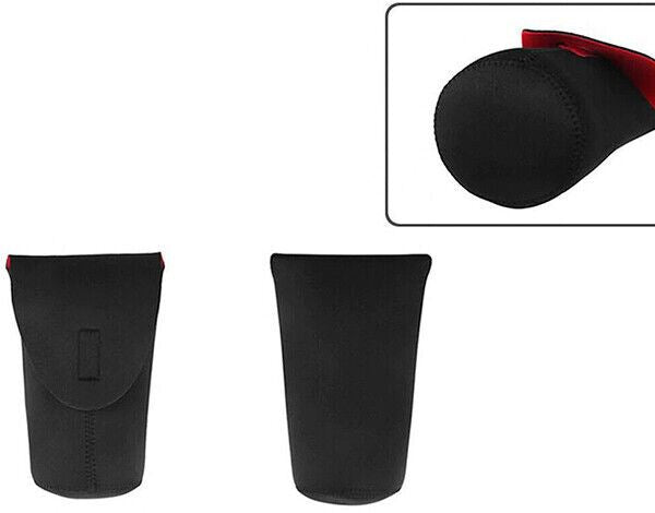 Extra Extra Large Camera Lens Soft Pouch Neoprene Protector Case Bag Black & Red