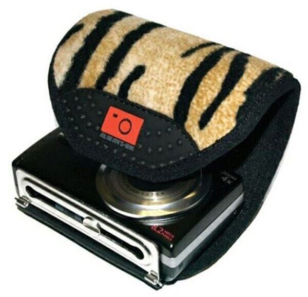 Compact Camera Wrap up Case by Always on in Tiger Fur design (UK Stock)  New Old