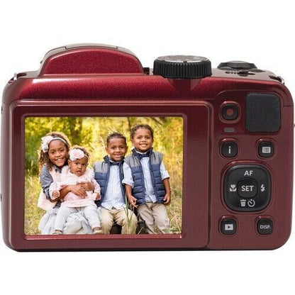 Kodak PIXPRO AZ255 Digital Camera Dark Red 16MP 25x Wide Zoom HD1080P (UK)  BNIB