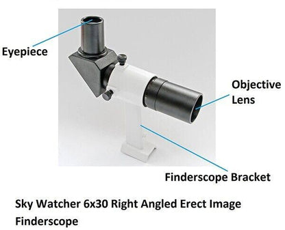 Skywatcher 6 x 30 right angled telescope Erect image finder scope #20932 (UK)NEW