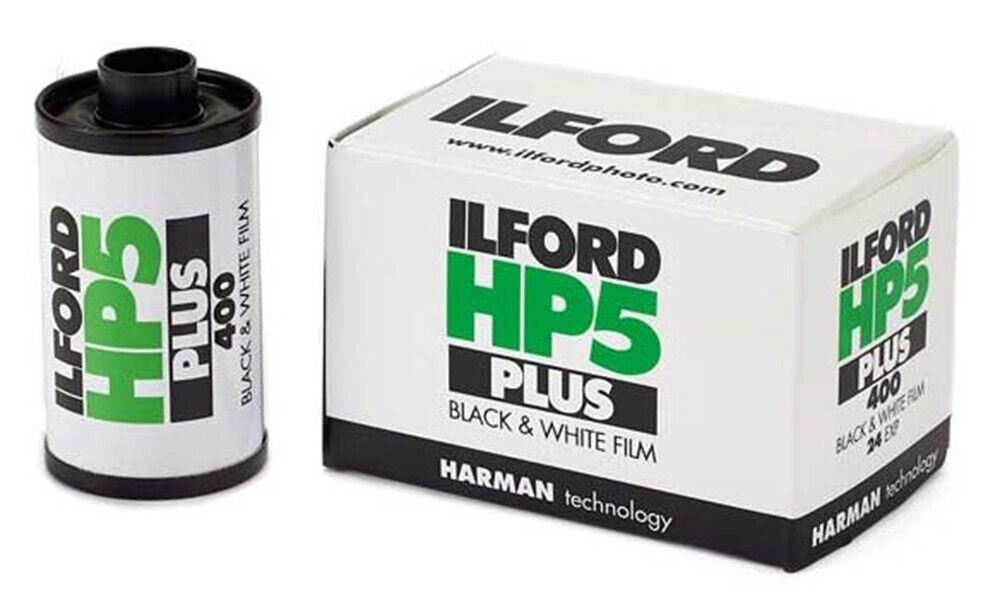 2 x Ilford HP5 Plus 400 asa Black & White 35mm Film 24 exposures (UK Stock) BNIB