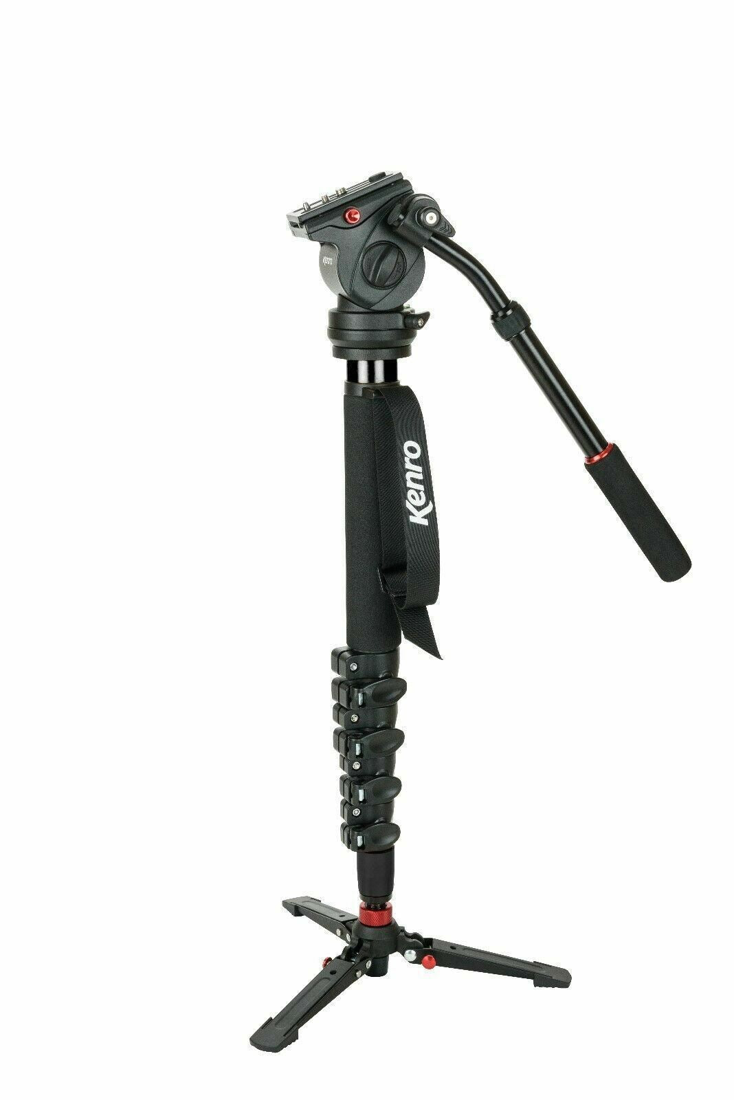 Kenro CARBON Video Monopod Kit for DSLR & Camcorder KEN VT101C (UK Stock) BNIB