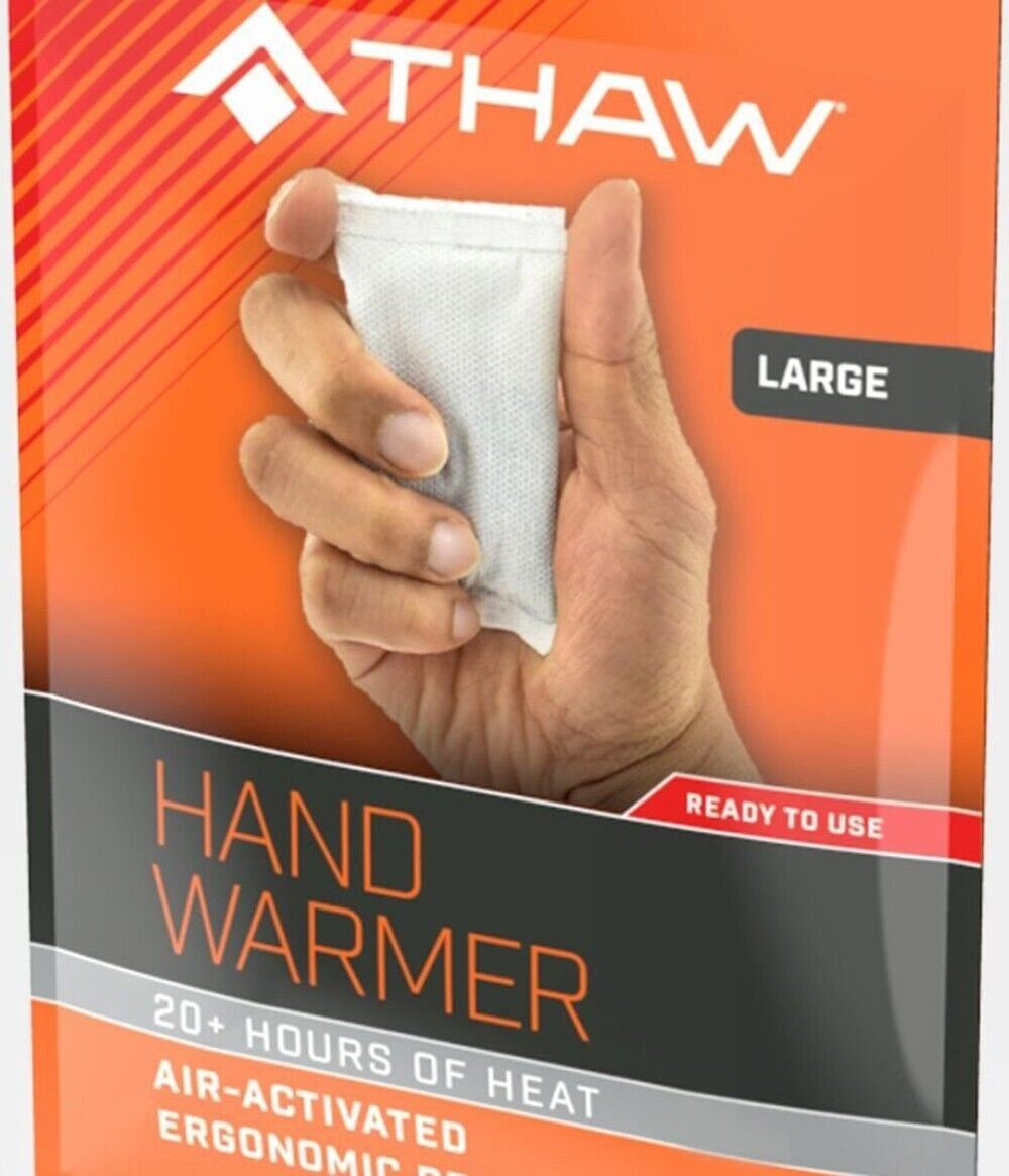 THAW Large Winter Warm Pack Air-Activated Hand Warmers disposable one use UK NEW