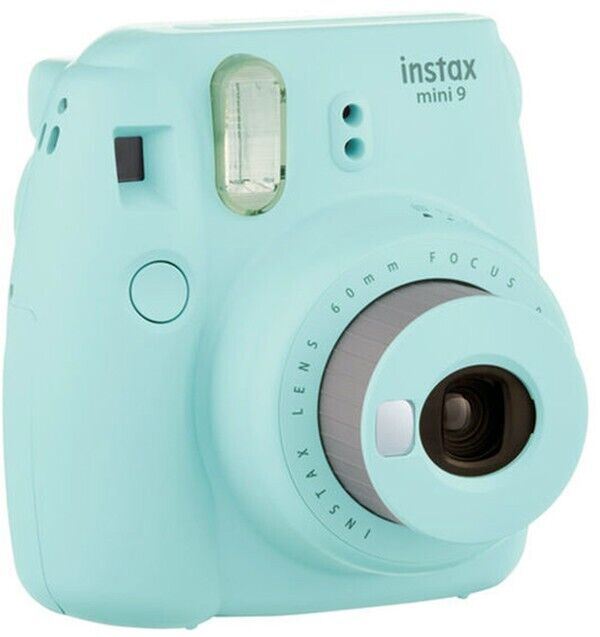 Fuji film Instax Mini 9 Instant Camera - Ice Blue (UK Stock) BNIB Pale Turquoise