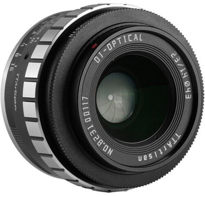 TTArtisan 23mm F1.4 Lens APS-C Format Fuji film X F Mount Camera Black/Silver UK