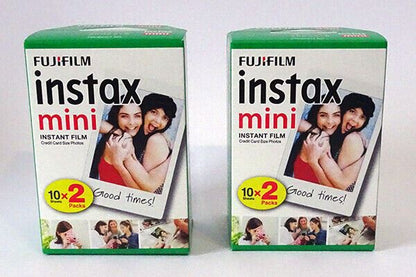 2 x Fujifilm fuji instax mini colour instant film twin pack 4 x 10 Shots (UK) 40