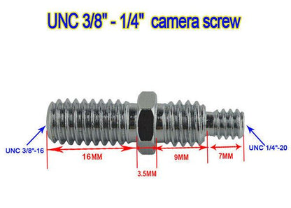 Kood 1/4" & 3/8" Reversible Tripod Screw Adapter for both Head Sizes (UK Stock)