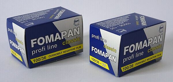 2 x Fomapan 100 iso 135mm Black & White Negative Film 135 36exp. (UK Stock) BNIB