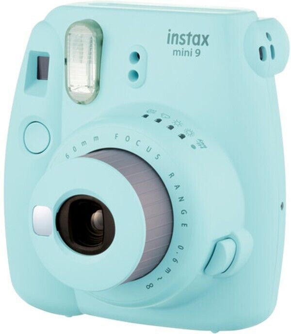 Fuji film Instax Mini 9 Instant Camera - Ice Blue (UK Stock) BNIB Pale Turquoise