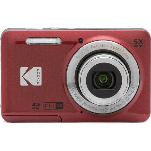 Kodak PIXPRO FZ55 16MP 5x Zoom Wide Angle Digital Camera - RED   (UK Stock) BNIB