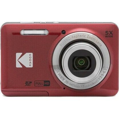 Kodak PIXPRO FZ55 16MP 5x Zoom Wide Angle Digital Camera - RED   (UK Stock) BNIB