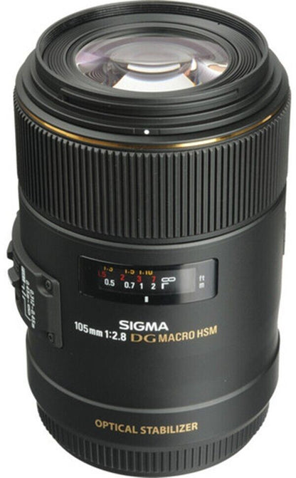 Sigma 105mm f/2.8 MACRO OS HSM DG EX Lens Canon EF-Mount #258954  (UK Stock) NEW