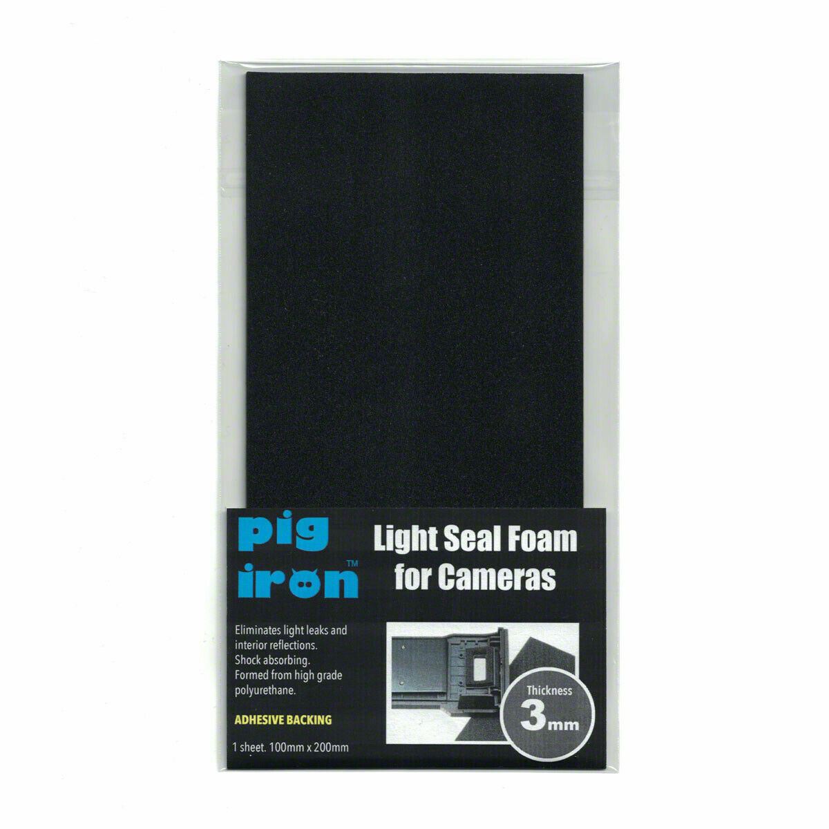 Pig Iron Camera Light Seal Foam Sheet 3mm thick Self Adhesive nonreflective (UK)