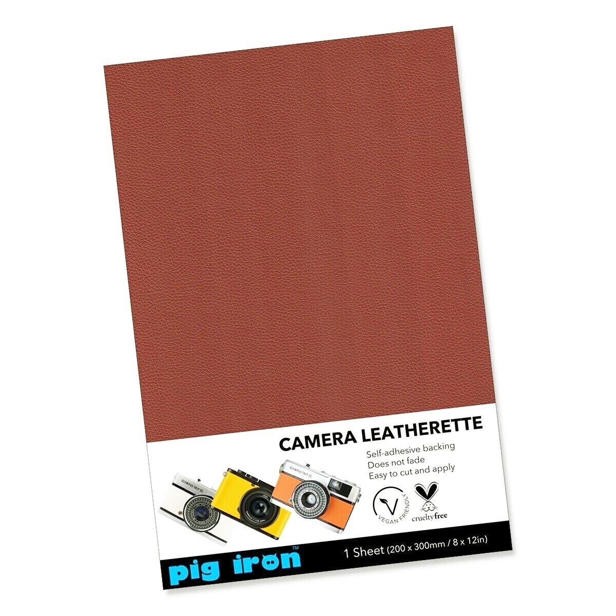 Pig Iron Self-Adhesive Camera Leatherette Sheet A4 30 x 20cm in TAN  (UK)   BNIP