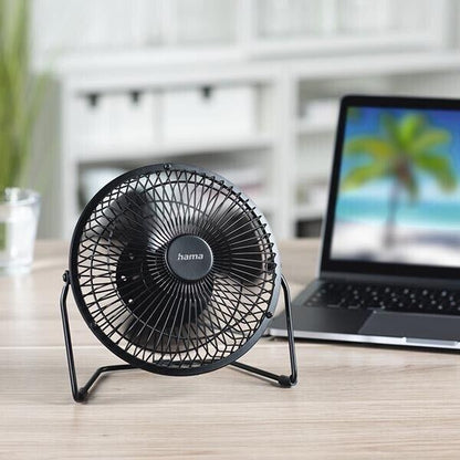 Hama Metal USB Desk Table Fan 15 cm (6")  XL, 2 Speed Levels #12160   (UK)  BNIB