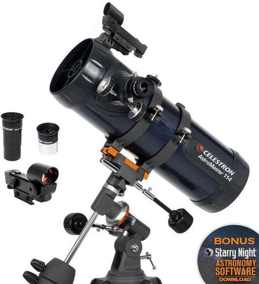 Celestron AstroMaster 114EQ Astronomical Telescope KIT #31042 (UK Stock) BNIB