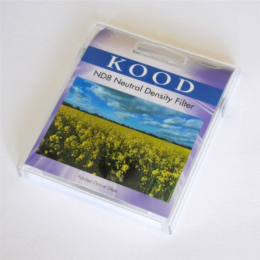 Kood High Quality 49mm ND8 Neutral Density 3 Stops Slim Optical Glass Filter