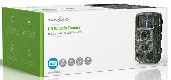 NEDIS 150GN HD Wildlife Camera 16 MP PIR Night Day Full HD Camouflage  (UK) BNIB