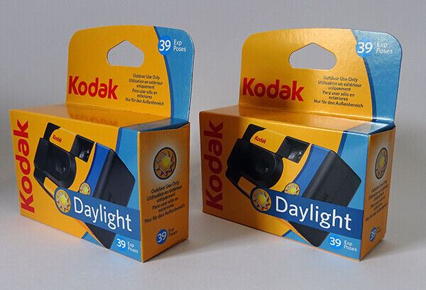 2 x Kodak Daylight Only Single use Camera SUC 39exp (UK) BNIB  Fresh  Disposable