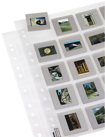 Hama 135mm Slide Storage Sleeves Holds 20 Framed Slides 5 x 5cm Pack 25 #2014 UK