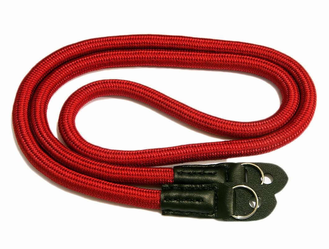 Camera Strap for DSLR ILCE PRO in deep Red Mountain Rope style  (UK Stock)  BNIP