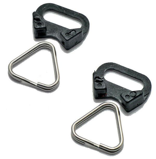 2 x Durable Triangular Split Rings + Back Protectors Camera Strap Attachments UK