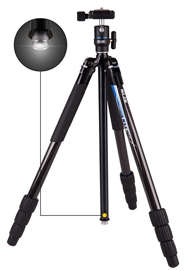 Slik Lite CF-422 Carbon Fibre Travel Tripod + SBH 180 DS Head  (UK Stock)   BNIB