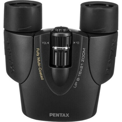 Ricoh Pentax UP 8-16 x 21 Compact Zoom Binoculars in Black (UK Stock) BNIB