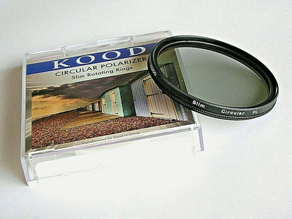 KOOD 52mm CIRCULAR POLARISING POLARISER FILTER CPL Pro Slim Frame (UK Stock)