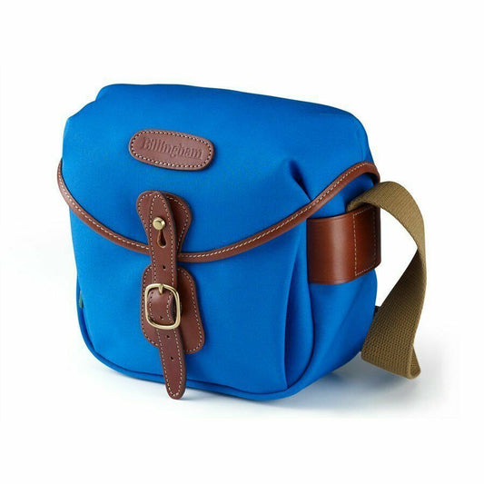 Billingham Hadley Digital Camera ILCE / DSLR Bag in Imperial Blue / Tan (UK) NEW