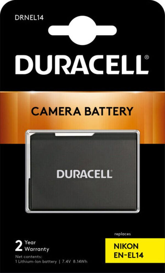 EN-EL14 Li-ion Battery for Nikon Digital Camera by DURACELL #DRNEL14  (UK Stock)