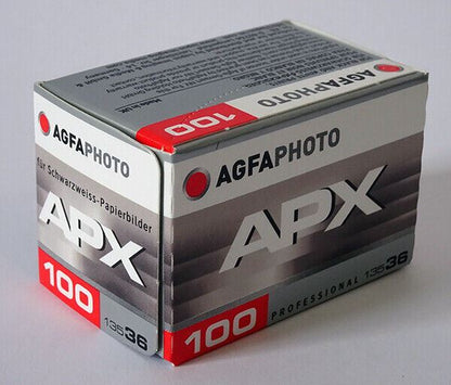 2 x Agfa APX 36 100 135mm Professional Black and White Film 36 exp. 100 ASA (UK)