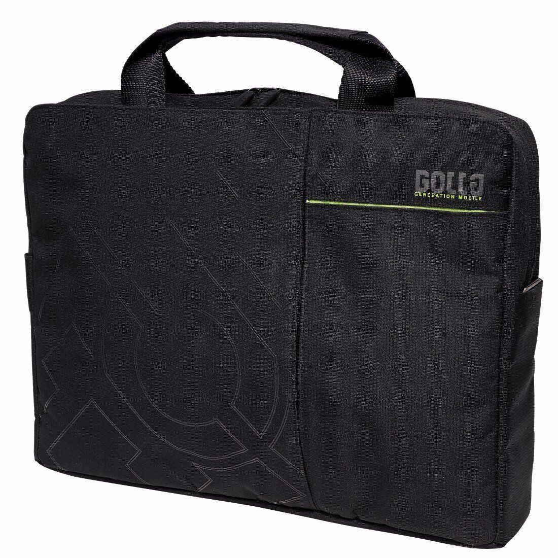 Golla Onyx 16 Inch Laptop/Messenger Bag in Black (G812) UK Stock