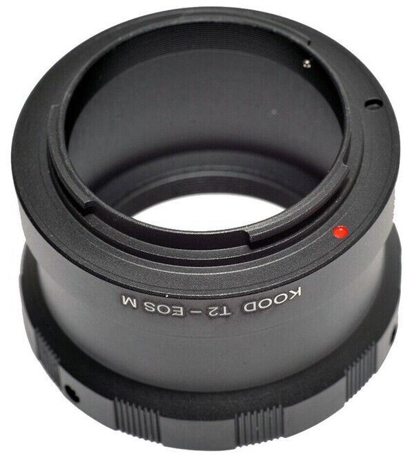 KOOD T-2 mount to Canon EOS M EF-M mount Mirrorless camera adapter UK Stock BNIB