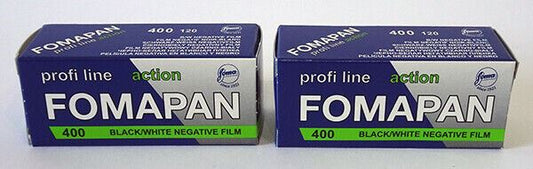 2 x Fomapan Action 120 400 iso Black & White Negative Film FOMA (UK Stock)  BNIB