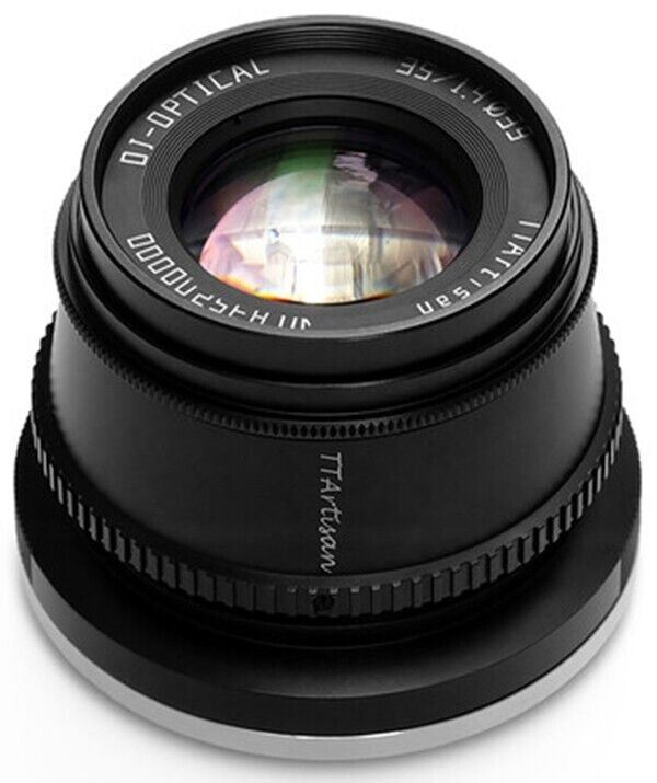 TTArtisan 35mm F1.4 Lens APS-C Format Fuji Film X Mount Camera Black (UK) 52.5mm