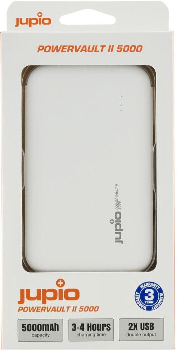 Jupio Power Vault II 5000 mAh Portable Charger Power bank Pack USB-A & Micro USB