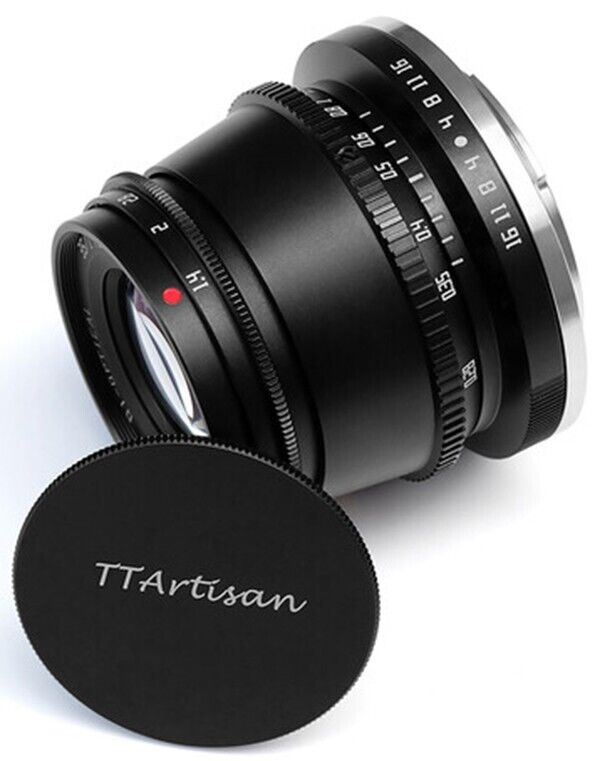 TTArtisan 35mm F1.4 Lens APS-C Format Fuji Film X Mount Camera Black (UK) 52.5mm