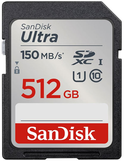 original SanDisk 512GB Ultra SDXC SD Card Class 10 UHS-I Memory Card 150MB/S  UK