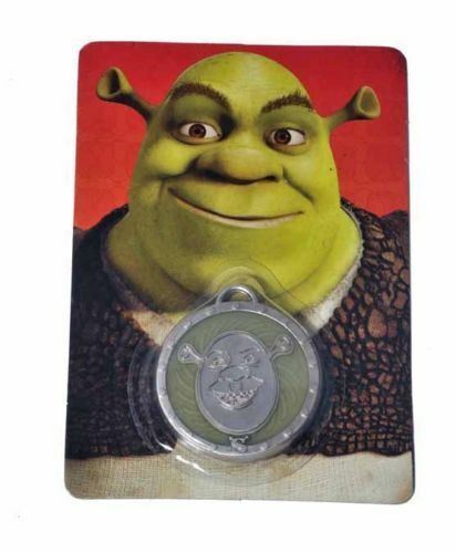 Shrek Medallion in metal & plastic by Dreamworks Animation (UK Stock) BNIP  2008