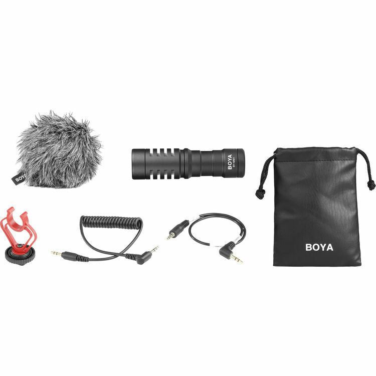 Boya BY-MM1 Cardioid Compact On-camera Microphone for DSLR, iPhone, Smartphone