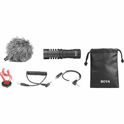 Boya BY-MM1 Cardioid Compact On-camera Microphone for DSLR, iPhone, Smartphone